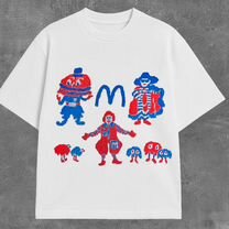 Футболка оверсайз с принтом y2k mcdonalds