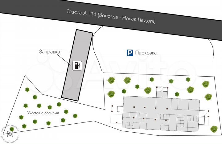Гостиница у трассы, 372 м²+участок 45 соток