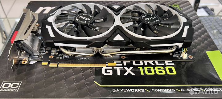 Видеокарта MSI GTX 1060 Armor OC 3GB/Гарантия