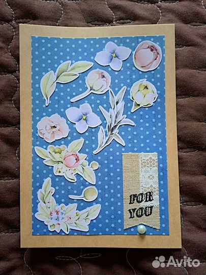 Поздравительная открытка ручной работы