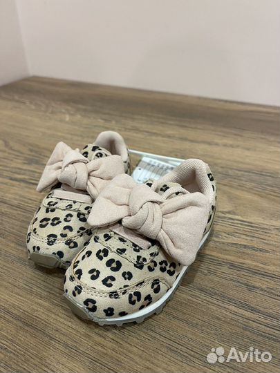 Кроссовки/кеды леопардовые детские H&M 20/21 новые