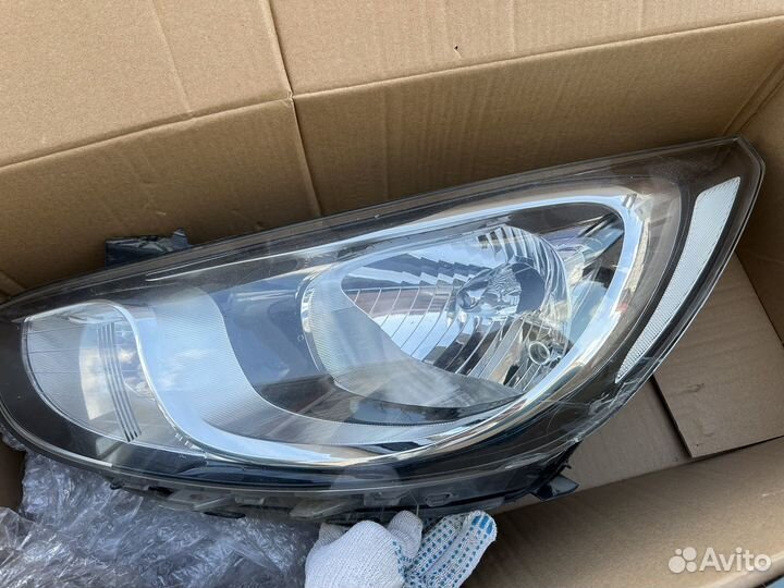 Фара на hyundai solaris