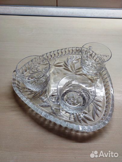 Салатница из хрусталя СССР