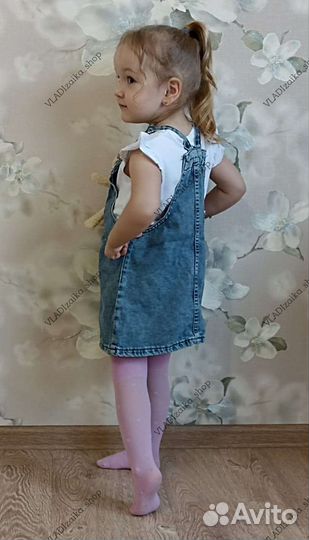 Новый сарафан для девочки с футболкой