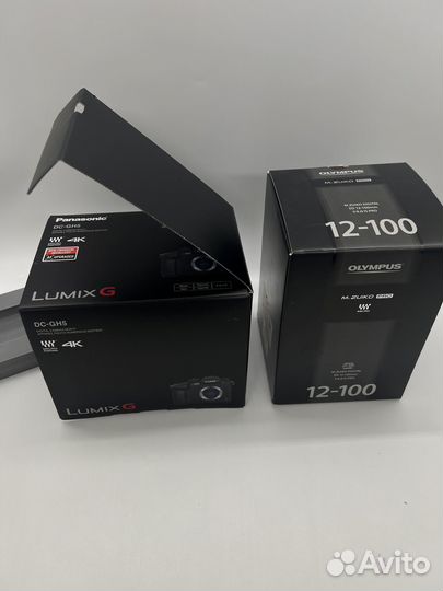 Камера Lumix GH5 + объектив Olympus12-100mm f/4.0