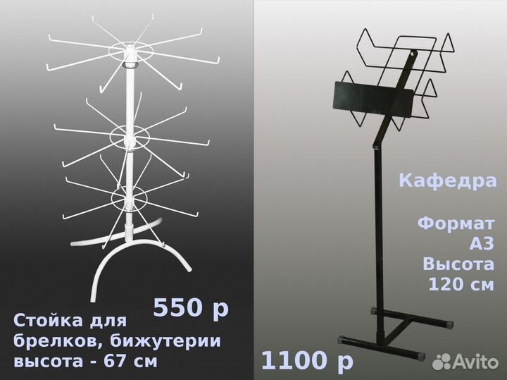 Торговое оборудование. Стенды, стойки, стеллажи