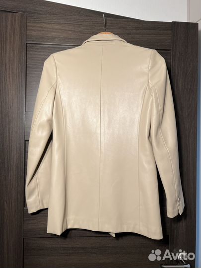 Пиджак Mango экокожа