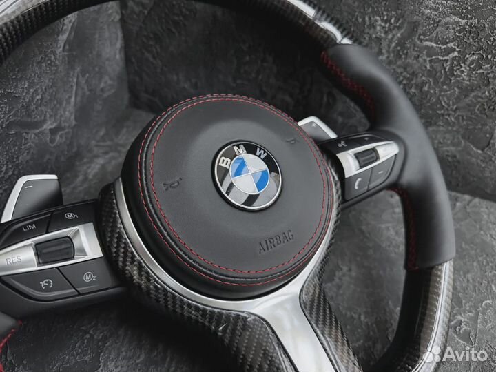 Рули BMW F серии. Строчка, подогрев, карбон Арт М157007850