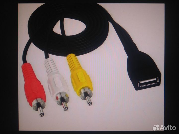Кабель USB мама на 3RCA