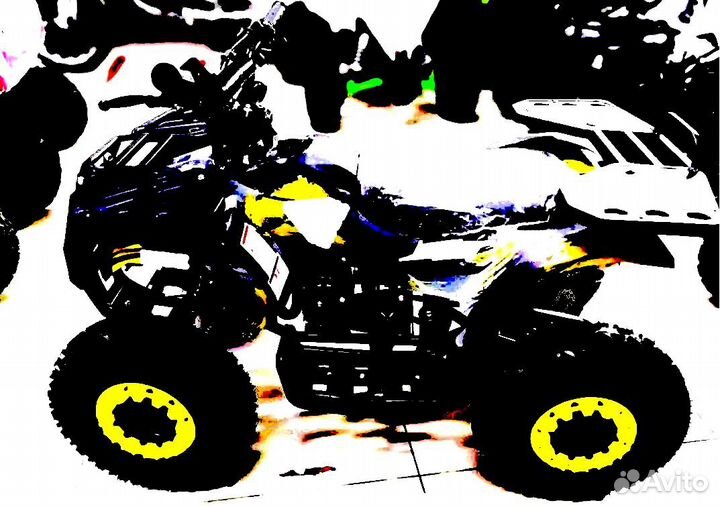 Детский квадроцикл Mini Grizlik X16 (PS) желтый
