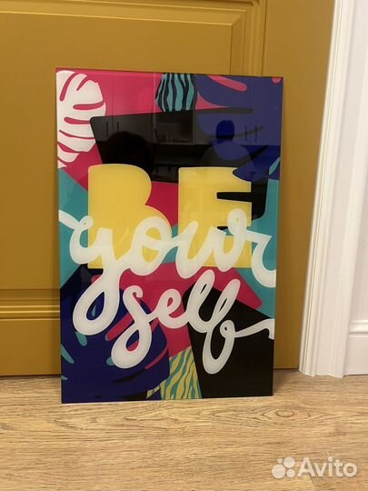 Стеклянное панно постер картина