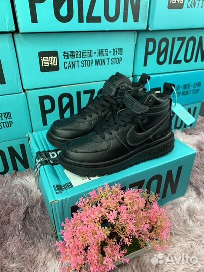 Nike Air Force 1 Gore Tex Black Оригинал (Poizon)