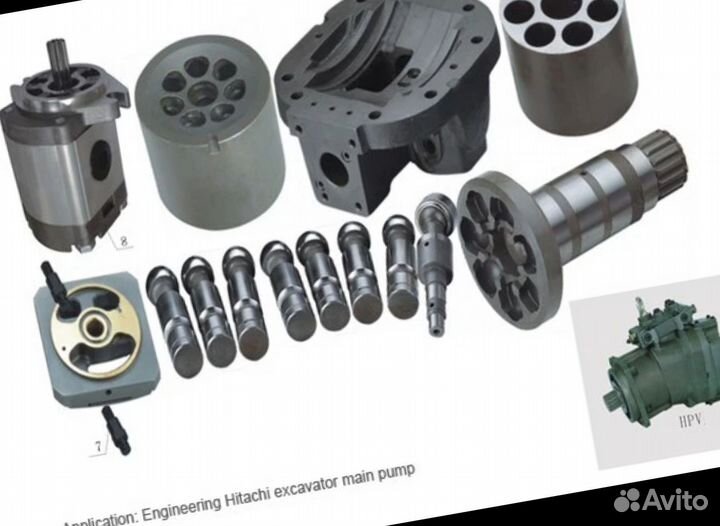 Набор поршней гидромотора хода Hitachi zx225lc