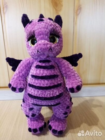 Вязаные игрушки драконы, динозавры