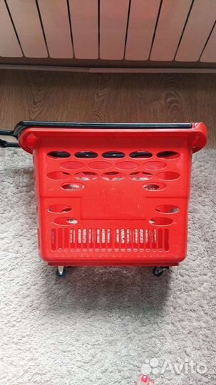 Корзина продуктовая тележка на колесиках