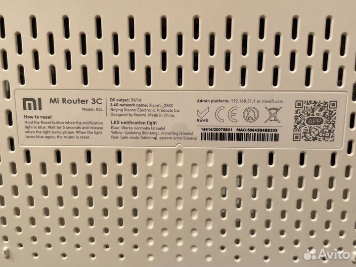 Wifi роутер xiaomi