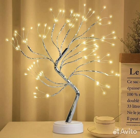 Светильник ночник дерево