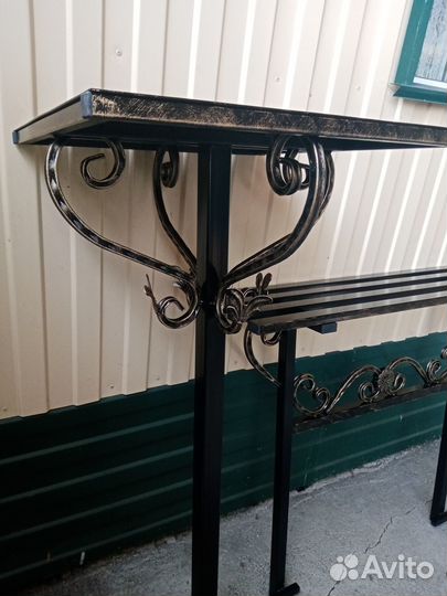 Комплект: Столик и лавочка на кладбище