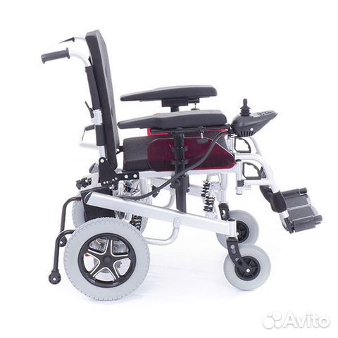 Кресло-коляска с электроприводом и амортизаторами