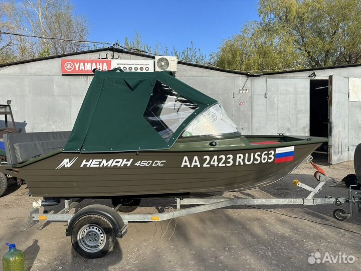 Neman 450DC New палубафиш и мотором yamaha 40