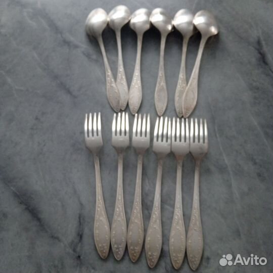 Мельхиоровые столовые приборы СССР