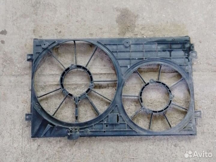 Octavia a5, дифузор/Рамка вентиляторов охлождения