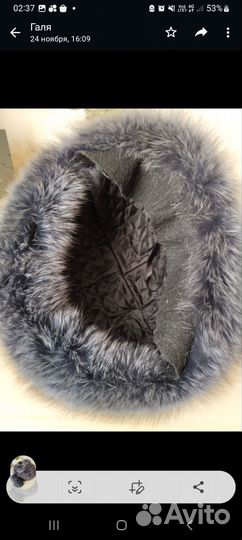 Шапка зимняя меховая женская песец