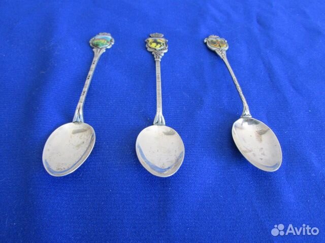 Ложечки, серебро 800 пробы. Европа