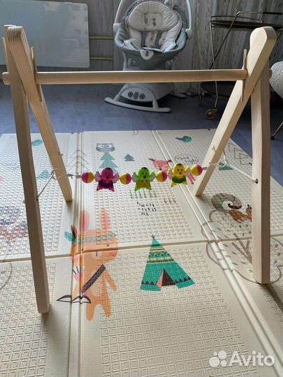 Стойка с подвесами Монтессори тренажер мобиль