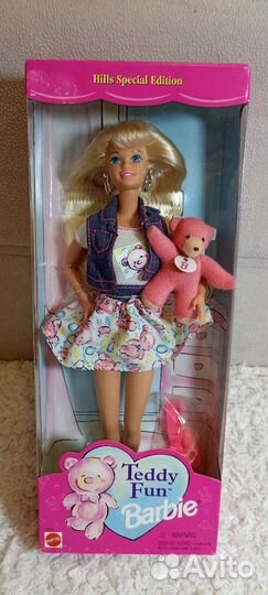 Барби с медвежонком Barbie Teddy fun