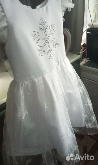 Платье снежинки 98