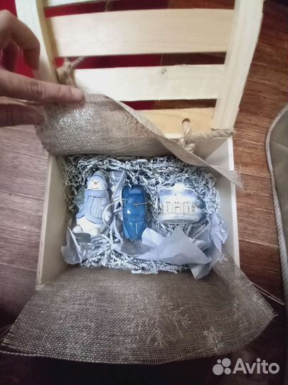 Набор фарфоровых елочных игрушек