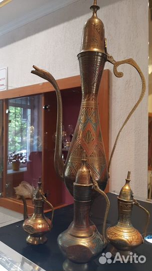 Кувшины из меди и латуни