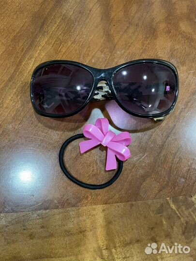 Очки, резинка для волос