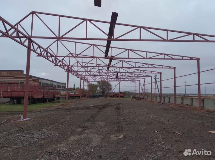 Изготовление металлических ферм Навесы Ангары