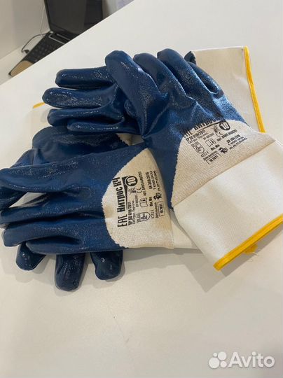 Перчатки защитные Нитрос. Прорезиненные