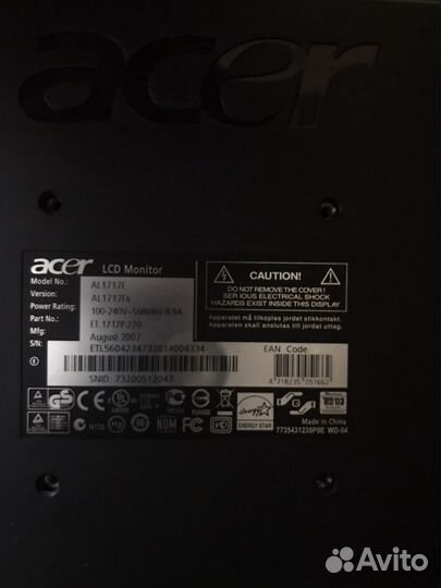Монитор acer