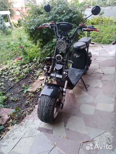 Электроскутер CityCoco white siberia Pro MAX+3000