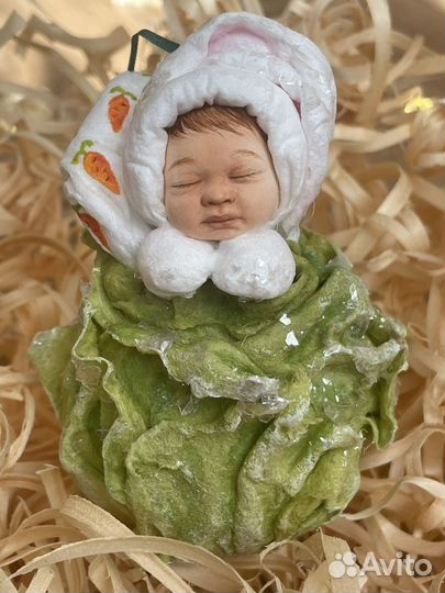 Ватная елочная игрушка