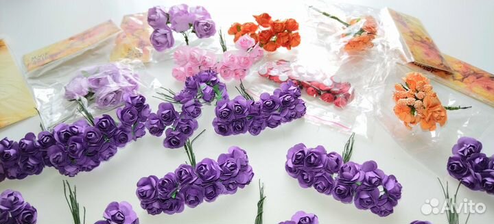 Цветы для скрапбукинга