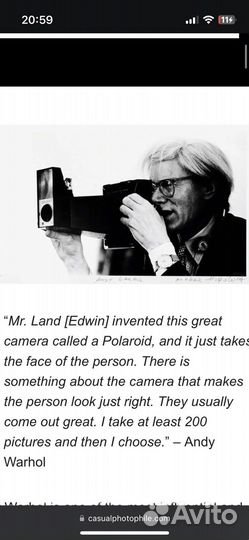 Фотоаппарат polaroid portrait land camera