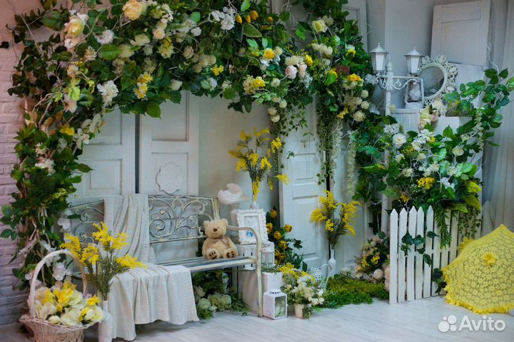 Интерьерная фотостудия, прокат платьев