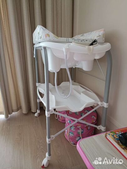 Пеленальный столик с ванночкой cam cambio