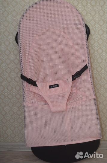 Музыкальный шезлонг качалка для новорожденных