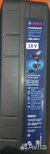 Дрель-шуруповерт аккумуляторная Bosch GSR 180-Li