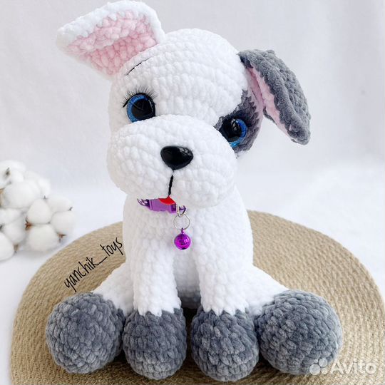 Собака Мягкая игрушка ручной работы