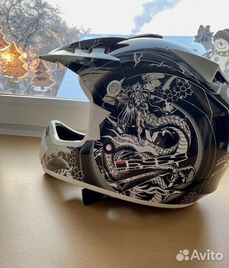 Защитный мото шлем IXS HX278 irezumi M