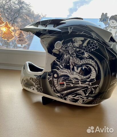 Защитный мото шлем IXS HX278 irezumi M