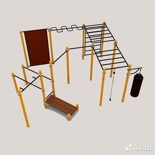 Комплекс для занятий Воркаут Pioner A16674