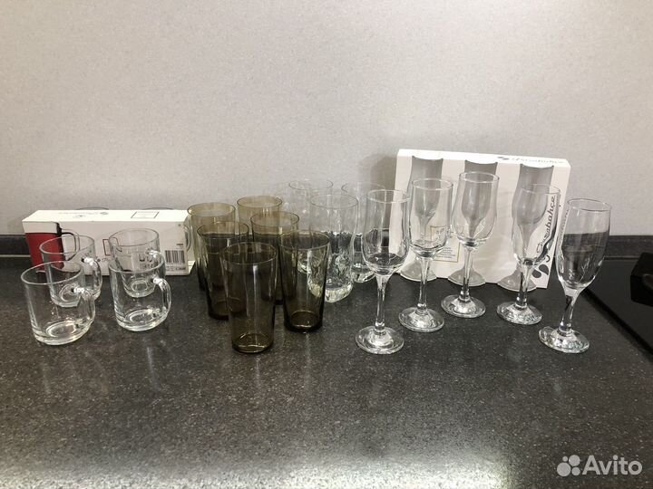 Стаканы бокалы фужеры